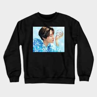 hobi blue side Crewneck Sweatshirt